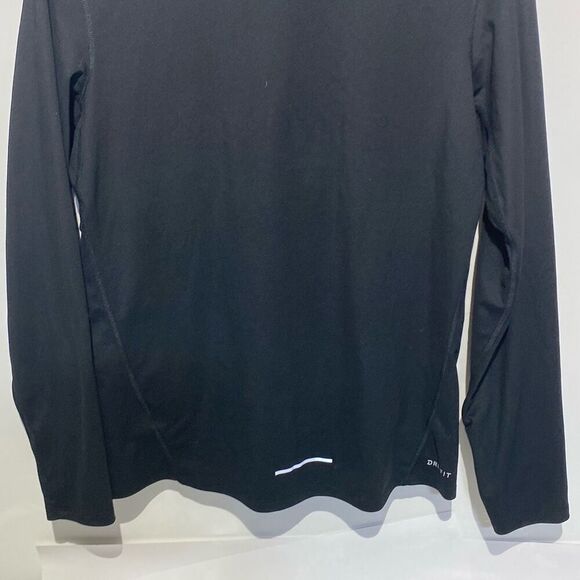 Nike Running Women's Black Dri-Fit Half Zip Long Sleeve Athletic Shirt Medium - Picture 6 of 9